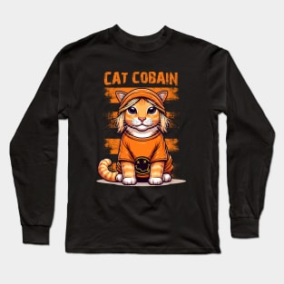 Cat Cobain Long Sleeve T-Shirt